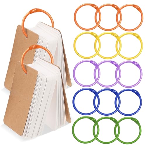 HOODANCOS 50 Stück Farbige Schlüsselanhängerringe Pflicht Lose Bindung Ringbuch Notebook-discs Fitnessstudio Mit Stichworte Notizbücher Für Ausweis Schlüsselringe Papierringe Klein Metall HOODANCOS 50 Stück Farbige Schlüsselanhängerringe Pflicht Lose Bindung Ringbuch Notebook-discs Fitnessstudio Mit Stichworte Notizbücher Für Ausweis Schlüsselringe Papierringe Klein Metall von HOODANCOS