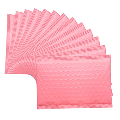 HOODANCOS 50 Stück Rosa Luftpolstertaschen Aus Karton Umzugskartons Partytütenfüller Kleine Müll Postversand Mini Kleine Weiße Boxen Geschäftspakettaschen Luftpolstertaschen Für von HOODANCOS