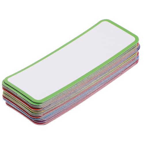 HOODANCOS 54 Stück magnetisches Etikett Kühlschrank Magnetetiketten für Trockener Lösche Magnete dünn Message Board-Aufkleber Tag-Board Namensschild trocken abwischbare Etiketten löschbar von HOODANCOS