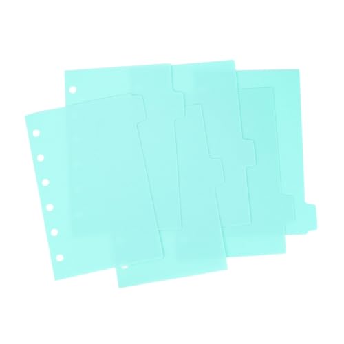 HOODANCOS 6 Blatt A7 Lose-blatt-bindemittel Kunststoff-trenner Tablast-seiten-trennzeichen Für Dateidokument Notebooks Organisation von HOODANCOS