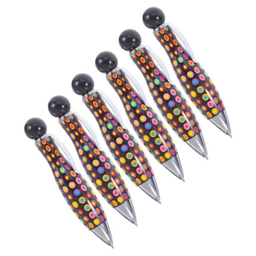 HOODANCOS 6 Stück Kleinspenstballstift Lustige Stifte Für Mini-stift Kurzer Stift Wasserfester Stift Bowling-stifte Winziger Stift Bowling-kugelschreiber Bowling-pins Metall Black von HOODANCOS