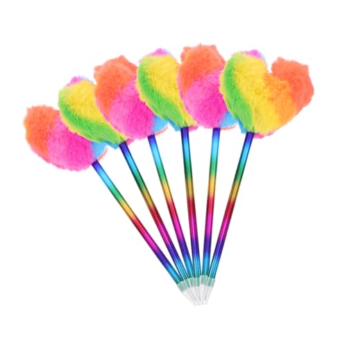 HOODANCOS 6 Stück Love Kugelschreiber Kinderstifte Lustige Süße Stifte Textmarker Flauschiger Kugelschreiber Lustiger Schreibstift Lustige Stifte Große Coole Stifte Für von HOODANCOS