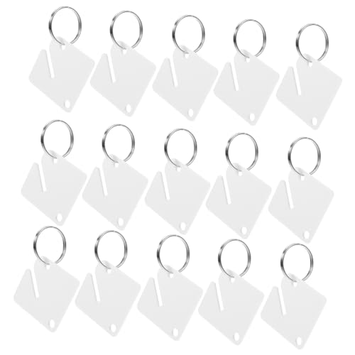 HOODANCOS 60 Sätze Schlüsselanhänger aus Acryl Ringe wichtige Tags Stichworte schlüsselring Schlüsseletiketten-Tags Schlüsselanhänger mit Etikett ID-Nummern-Tags Zinklegierung Weiß HOODANCOS 60 Sätze Schlüsselanhänger aus Acryl Ringe wichtige Tags Stichworte schlüsselring Schlüsseletiketten-Tags Schlüsselanhänger mit Etikett ID-Nummern-Tags Zinklegierung Weiß von HOODANCOS