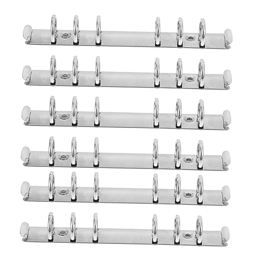 HOODANCOS 6Stücke Sechs Metallbinderringe für Lose Langlebig Rostfreier für DIY Projekte und Büroorganisation Einfach zu Verwenden Lagern HOODANCOS 6Stücke Sechs Metallbinderringe für Lose Langlebig Rostfreier für DIY Projekte und Büroorganisation Einfach zu Verwenden Lagern von HOODANCOS