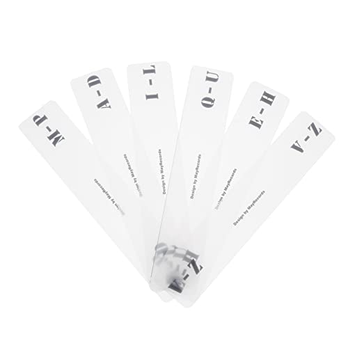 HOODANCOS 6Stücke Teiliges Rekordtrennkarten A Z Horizontale für Vinyl Schallplatten Organizer Transparentes Design für Stilvolle Aufbewahrung zur Alphabetisierung Ihrer HOODANCOS 6Stücke Teiliges Rekordtrennkarten A Z Horizontale für Vinyl Schallplatten Organizer Transparentes Design für Stilvolle Aufbewahrung zur Alphabetisierung Ihrer von HOODANCOS