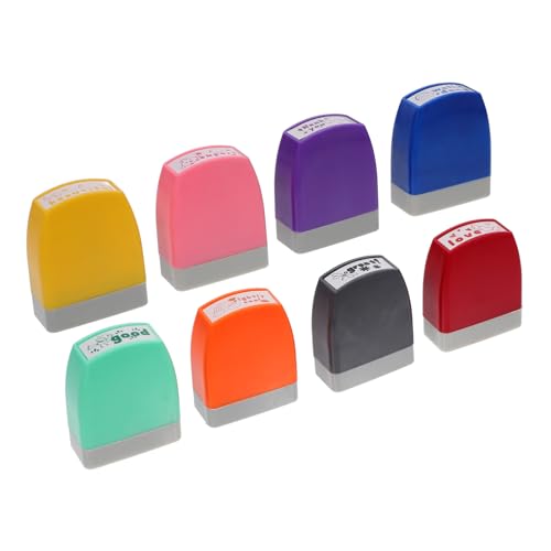 HOODANCOS 8 Stück Lehrersiegel Attraktive Notizbuchstempel Ermutigen Briefmarken Notizbuchstempel Für Dekorative Diy-stempel Stempel Für Selber Machen Lehrerstempel Abs von HOODANCOS