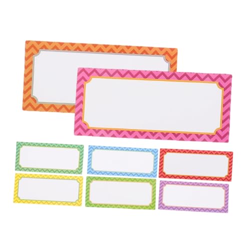 HOODANCOS 8 Stück Magnetische Namens aufkleber Magnetischer Kühlschrankplaner magnetisch trocken abwischbar farbig Platte Büro praktische Namensschilder Etiketten für Whiteboard das Haustier von HOODANCOS