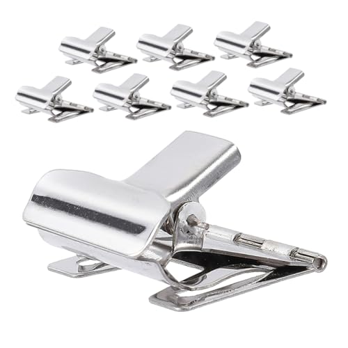 HOODANCOS 8 Stück Preisschild-Clip Einzelhandel geformt Gruß klein Anzeige mehrere Wiederverwendbarer Preisschildhalter Preiskarten-Organizer für Supermarkt Metall Silver HOODANCOS 8 Stück Preisschild-Clip Einzelhandel geformt Gruß klein Anzeige mehrere Wiederverwendbarer Preisschildhalter Preiskarten-Organizer für Supermarkt Metall Silver von HOODANCOS
