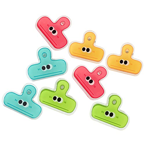 HOODANCOS 8Stücke Kreatives Teiliges Von Bindemittel Clips Aus Hochwertigem Praktische Clips Für Dokumente Fotos Und Notizen Für Schule Und Büro Bunten HOODANCOS 8Stücke Kreatives Teiliges Von Bindemittel Clips Aus Hochwertigem Praktische Clips Für Dokumente Fotos Und Notizen Für Schule Und Büro Bunten von HOODANCOS