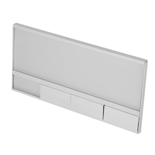 HOODANCOS Arbeitsplatzschild Mitarbeiter Namensschild Positionsschild Statusschild Mitarbeiter Büroschild Typenschild aus Aluminiumlegierung namensschild für schreibtisch Zelte nennen Silver von HOODANCOS
