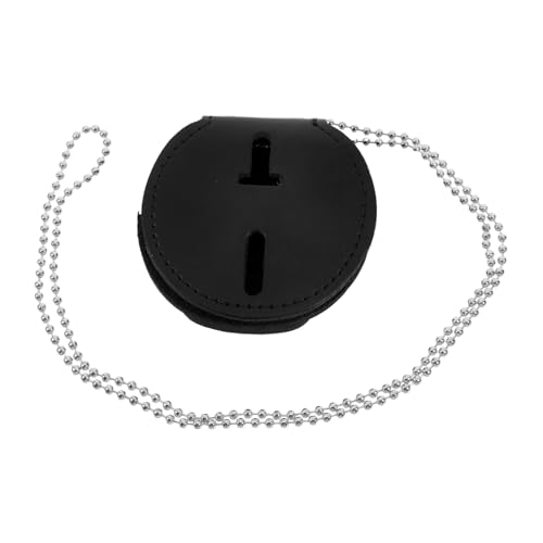 HOODANCOS Ausweishalter Polizeiausweisinhaber Netter Abzeichenhalter ausweis clip ausweis halter Abzeichenhalter mit Clip Zubehör für Sicherheitsbeamte Polizeihalter Aluminiumlegierung Black von HOODANCOS