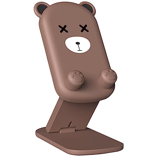 HOODANCOS Bärender Handyhalter Tragbarer Cartoon Handyständer Für Desktop Stabiler Praktischer Telefonständer Für Videos Geschenkidee Für Freunde Familie Stilvolle von HOODANCOS