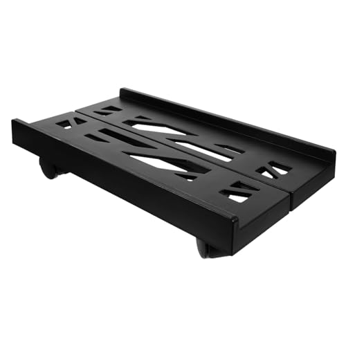 HOODANCOS Computer-Host-Stand Computerturmständer unter dem Schreibtisch CPU-Ständer Computerturm-Bodenständer Computerwagen mit Rädern Computerständer p.s Schwarz von HOODANCOS