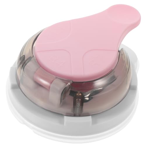 HOODANCOS Eckschneider Gerundet Runder Punsch Eckenrunder Formen Papierschneider Locher Papierkantenrunder Puncher Runden Cutter Kreisschlag Papier Ecke Handwerk Abs-kunststoff Rosa von HOODANCOS