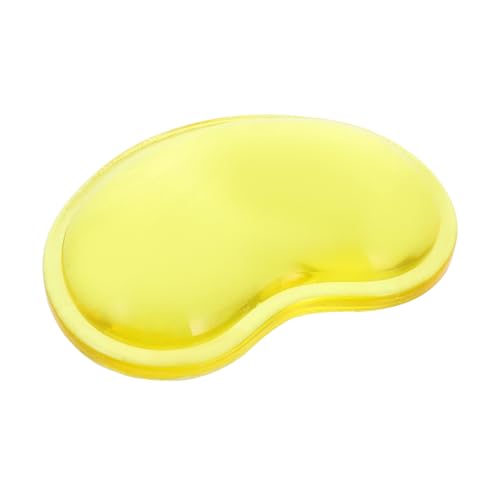 HOODANCOS -Handgelenkpolster Handgelenkstissen groß Schreibtisch Spiel ausruhen computer zubehör handgelenkstütze Stylisches Mauspad Computerhandgelenk ruhen Kissen Kieselgel Yellow von HOODANCOS