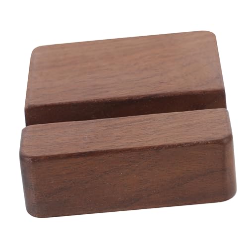 HOODANCOS Holz Handyhalter Multifunktionaler Smartphone aus Walnuss Eleganter Tischständer mit Glatter Oberfläche für Videoanrufe Mediengenuss Büro von HOODANCOS
