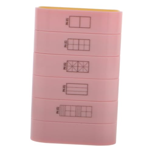 HOODANCOS Lehrerstempel für Benotung im Klassenzimmer Selbstfärbendes Stempelset mit Multifunktionsdesign Tragbar für Effiziente Korrektur und Mobile von HOODANCOS