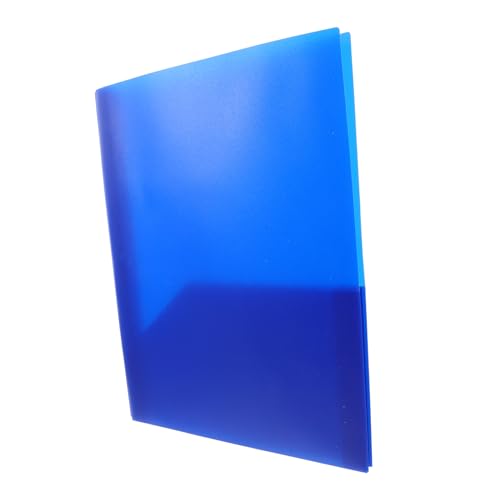 HOODANCOS Mappe Tür Ästhetisches Schulmaterial Datei Testpapierhalter Anzeige aktenordner schulordner Blauer Ordner Ablageordner Taschenordner aus Kunststoff Pastellordner mit Löchern Blue von HOODANCOS