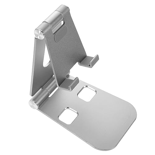 HOODANCOS Metall Handyhalterung Aus Aluminiumlegierung rutschfest Mit Silikon Kompakt Tragbar Dreieckige Stabilität Mehrwinkelverstellbar Mit Ladeanschluss von HOODANCOS