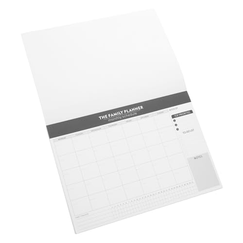 HOODANCOS Monatsplan-Notizblock wöchentlich Monatsplaner für Studenten Tracker Tragbarer Planer Kalender Notizblock Täglicher Aufgabenplaner monatlicher Planungsnotizblock groß Papier Black von HOODANCOS