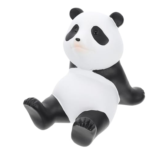 HOODANCOS Panda Design Handyhalterung aus Harz Niedlicher Schreibtisch Telefonständer für Smartphone Kompakt Praktisch für Zuhause Büro Kompatibel von HOODANCOS