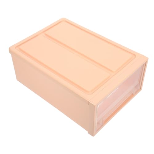 HOODANCOS Schublade Aufbewahrungsbox Mini Make-up-Organisatoren Kreativ Abteil Tablett kleiner Organizer mit Schubladen kleiner Schreibtisch-Organizer mit Schubladen Abs Rosa von HOODANCOS