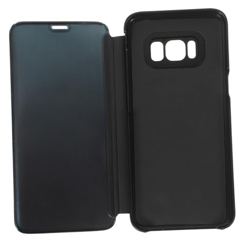 HOODANCOS Smartphone Schutzhülle Flip Cover mit Kickstand für Schwarz Eleganter Look Vollständiger Bildschirmzugriff Einfache Anrufannahme für Mediennutzung von HOODANCOS