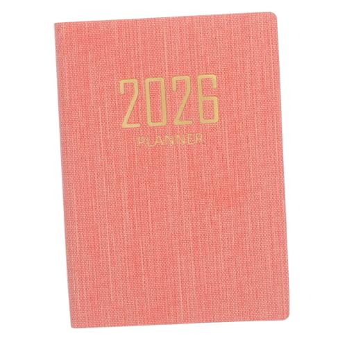 HOODANCOS Tragbarer Taschenplaner 2026 Jahre, Englisches Notizbuch, Tagesordnung Für Studenten, Vielseitiges Und Flüssiges Schreiben, Planungsnotizblock Für Büro, Schule Und Zuhause (a7) von HOODANCOS