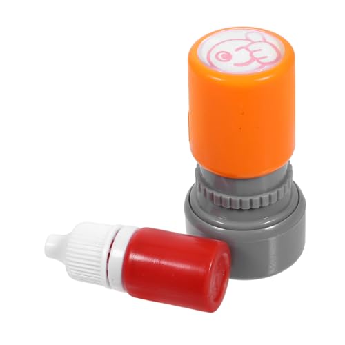 HOODANCOS Versiegelung belohnen Schule Kleinkinder Aufkleber aus Bitte Etiketten Lehrer Stempel sammelalbum DIY briefmarken ermutigen Briefmarken Plastik Orange von HOODANCOS