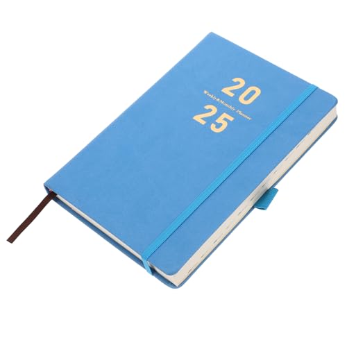 HOODANCOS Zeitplan 2025 Jahresplaner Budgetbindemittel Rechnungsbuch Arbeitsplaner Finanziell Schreibtisch-organizer Kasse Meeting-notizbuch Regiert Akademisch Planer Zeitschrift Papier Blue von HOODANCOS