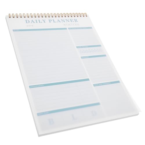 HOODANCOS Zeitplanbuch Notizblock Notizheft notizbuch zu machen Planungsunterlagen notizbuch für zeitplan Einkaufsliste für Lebensmittel Memo -Notepad Notizpolster Planer zu tun Papier Green von HOODANCOS