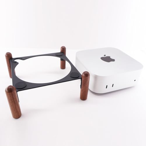 HOOKMEMO Schreibtisch-Ständer für Mac Mini M4 und M4 Pro, Holz- und Metall-Design, verbesserte Kühlung, einfacher Zugriff auf Power-Tasten, Schreibtisch-Organisation, unverzichtbares Zubehör für Mac HOOKMEMO Schreibtisch-Ständer für Mac Mini M4 und M4 Pro, Holz- und Metall-Design, verbesserte Kühlung, einfacher Zugriff auf Power-Tasten, Schreibtisch-Organisation, unverzichtbares Zubehör für Mac von HOOKMEMO
