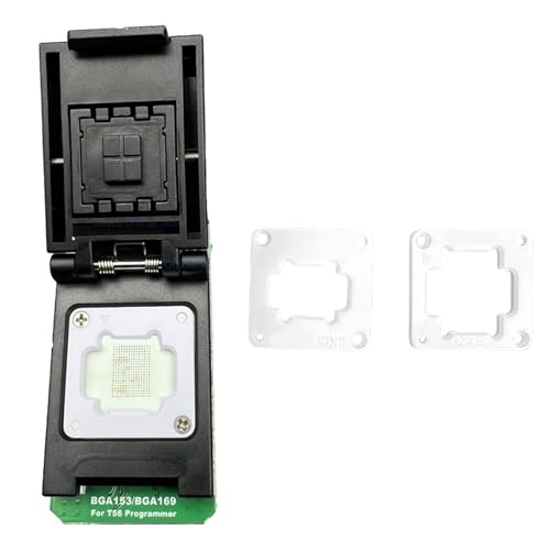 1 Set EMMC BGA153/BGA169 Chip-Adapter für T56-Programmierer, sicherer Verschlüsselungs-Chip mit austauschbaren Sonden 1 Set EMMC BGA153/BGA169 Chip-Adapter für T56-Programmierer, sicherer Verschlüsselungs-Chip mit austauschbaren Sonden von HOOLRZI