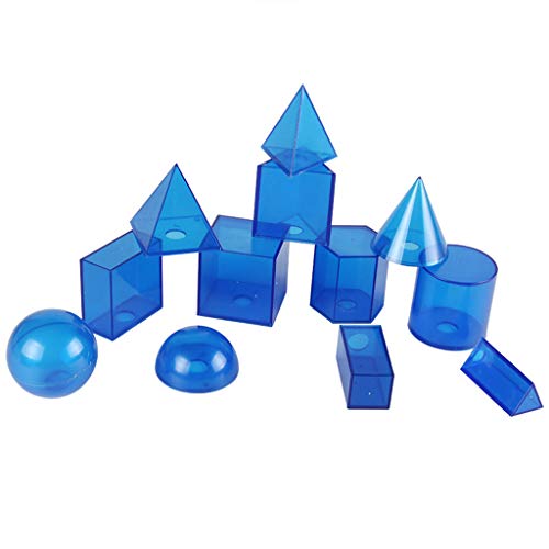 12 Stücke Geometrische Modell Zerlegen Würfel Zylinder Kegel Spielzeug Mathematik Ressourcen Lernen Pädagogisches Geschenk Montessori Zählen von HOOLRZI