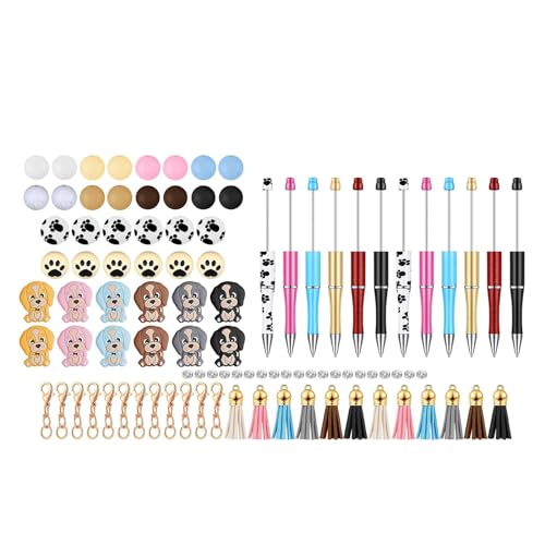 12 x Perlenstifte-Kits mit Quasten, Stifte, Bastel-Kits, Tier-Kugelschreiber, glattes Schreiben, Büro, Schulbedarf 12 x Perlenstifte-Kits mit Quasten, Stifte, Bastel-Kits, Tier-Kugelschreiber, glattes Schreiben, Büro, Schulbedarf von HOOLRZI