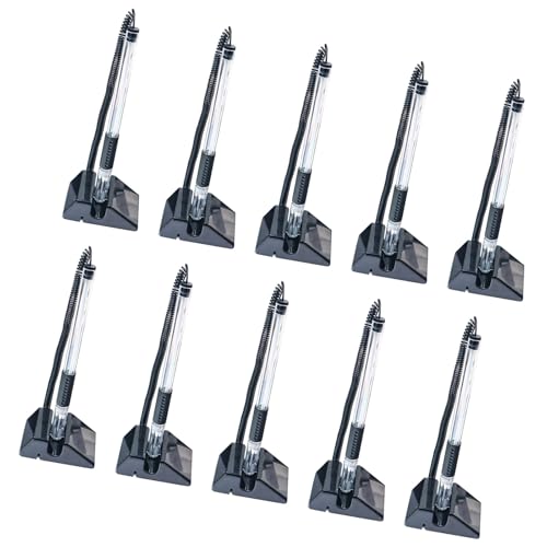 HOOLRZI 10 Stück Empfangszählerstifte, Schreibtischstifte, schwarze Tinte, Stift für den Schreibtisch, sicherer Stift mit Klebekette und Sicherheitsstifthalter von HOOLRZI