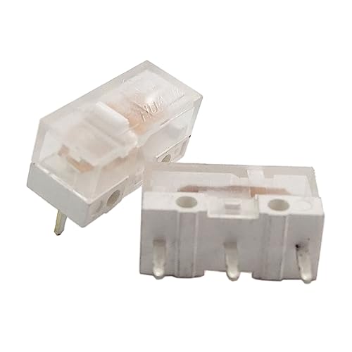 HOOLRZI 2 Stücke Original HUANO Transparent Weiß 0 74 N Maus Mikroschalter 3Pin Goldlegierung Kontakte 80 Millionen Für HUANO V2 Transparent Weiß Mikroschalter von HOOLRZI