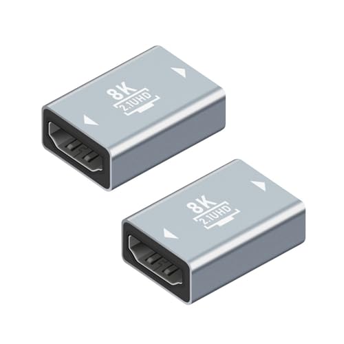 HOOLRZI 2 x HDTV2.1-Verlängerungsstecker Buchse auf Buchse mit 8K-Auflösung für Fernseher, Monitore und mehr HOOLRZI 2 x HDTV2.1-Verlängerungsstecker Buchse auf Buchse mit 8K-Auflösung für Fernseher, Monitore und mehr von HOOLRZI