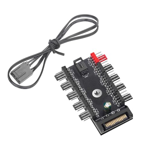 HOOLRZI 4Pin PWM Lüfter HUBs Splitter Lüfterregler Für PC Gehäuse Effiziente Kühlung Effektive Temperaturregulierungsplatine Einfache Installation von HOOLRZI