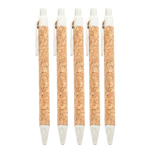 HOOLRZI 5 Stück einziehbarer Kugelschreiber, 1,0 mm, Holzmaserung, Schreibwaren, Zubehör für Schüler, Lehrer HOOLRZI 5 Stück einziehbarer Kugelschreiber, 1,0 mm, Holzmaserung, Schreibwaren, Zubehör für Schüler, Lehrer von HOOLRZI