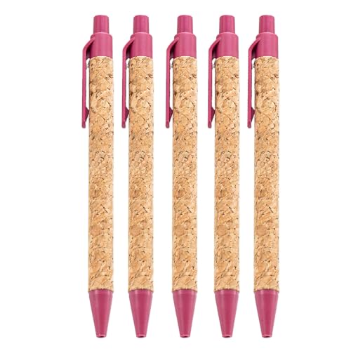 HOOLRZI 5 Stück einziehbarer Kugelschreiber, 1,0 mm, Holzmaserung, Schreibwaren, Zubehör für Schüler, Lehrer HOOLRZI 5 Stück einziehbarer Kugelschreiber, 1,0 mm, Holzmaserung, Schreibwaren, Zubehör für Schüler, Lehrer von HOOLRZI