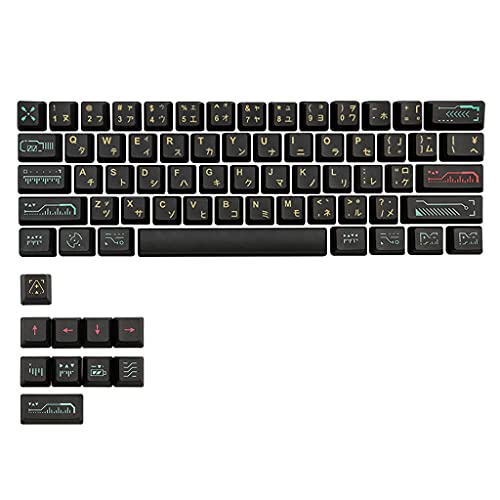 HOOLRZI 71 Tasten Tastenkappe Dye Sublimation OEM Profil Mechanische Tastatur Thema Tastenkappe Für Rk61 Serie Gans Alt61 Serie Mechanische Tastatur Tastenkappe von HOOLRZI