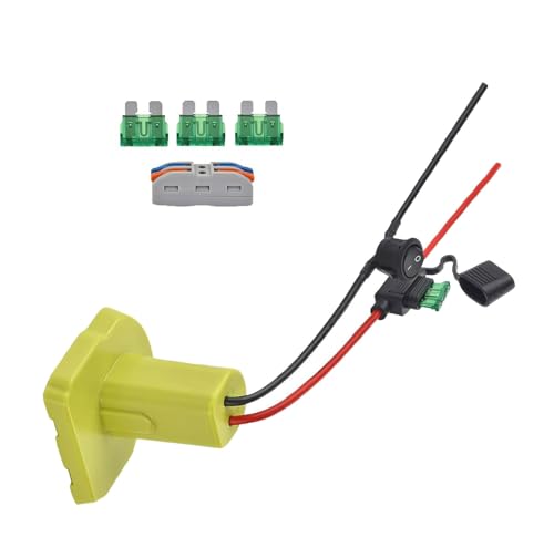 HOOLRZI Batterieadapter mit Draht für 7,2–20 V Lithium-Batterien, konvertiert für den Einsatz in Kinderspielzeug und Campingausrüstung von HOOLRZI