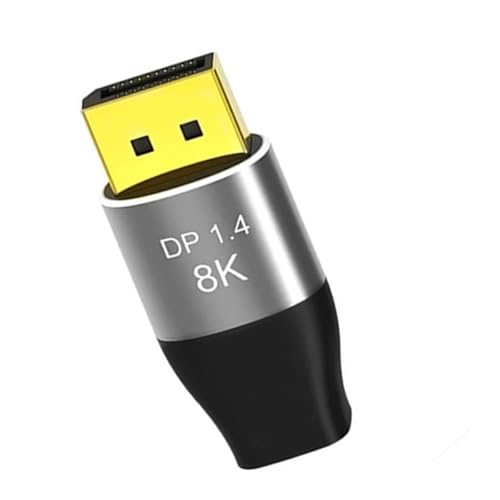 HOOLRZI Displayport 1.4 MiniDP auf DisplayPort Konverter Adapter für Laptops und Monitore mit 8K @ 60Hz 4K @ 144Hz von HOOLRZI