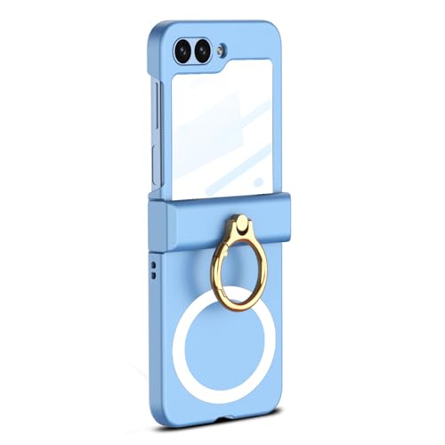HOOLRZI Elegante Hülle für Flip6 mit umfangreichem Scharnier Schutzgehäuse Smartphone-Schale Displayschutzfolie stoßfest Blau HOOLRZI Elegante Hülle für Flip6 mit umfangreichem Scharnier Schutzgehäuse Smartphone-Schale Displayschutzfolie stoßfest Blau von HOOLRZI