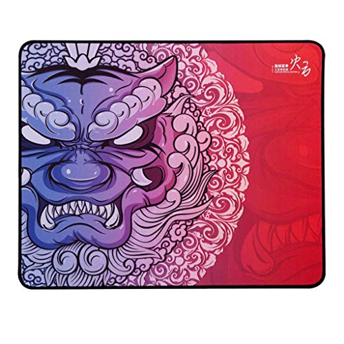 HOOLRZI Esports Tiger LongTeng Gaming Mauspad HuoYun Special Edition Mit Genähten Kanten Groß (480 X 400 X 4 Mm/18 89 X 15 74 X 0 15 Zoll) Großes Mauspad von HOOLRZI