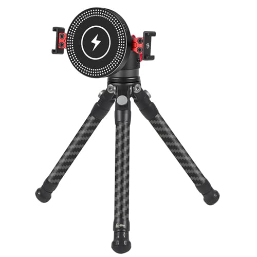 HOOLRZI Handy-Stativ für Handy & tragbares Selfie-Stick-Stativ mit Ladevorgängen, Reisestativ für Handy-Kamera von HOOLRZI