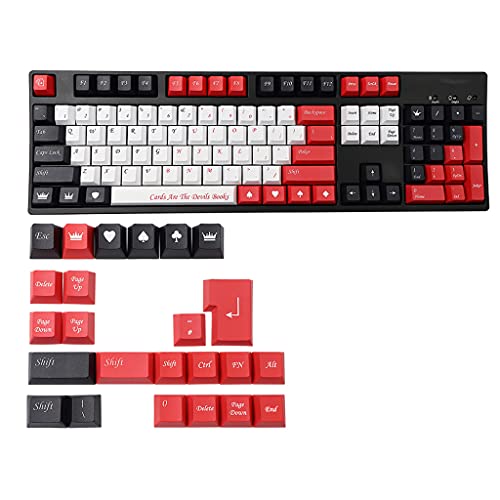 HOOLRZI Mechanische Tastatur Tastenkappen 128 Tasten PBT Cherry Profile DYE SUB Tastenkappen Für Cherry MX Switch 980/61/68/84/87/96/104/108 Dye Sub Pbt Tastenkappen Cherry Profile Tastenkappen von HOOLRZI