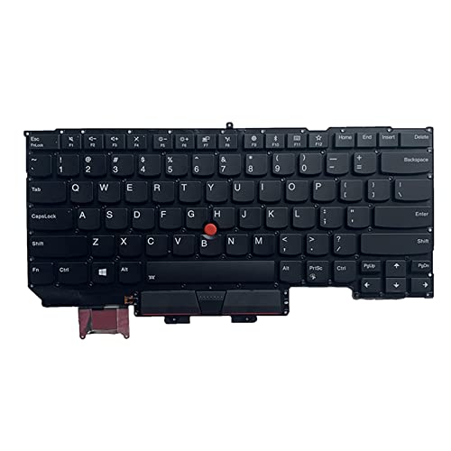 HOOLRZI Original US Layout Englische Tastatur Mit & Hintergrundbeleuchtung Für ThinkpadX1 Carbon 5. Generation 5 Laptop Zubehör Schwarz Thinkpadx1carbon von HOOLRZI