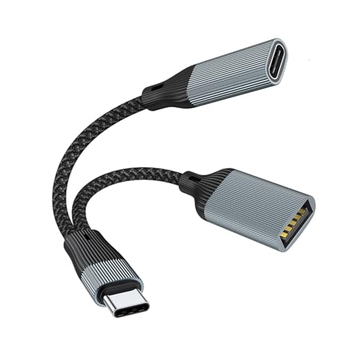 HOOLRZI Typ-C auf 3,5-mm-Kopfhörer-Adapter, Aufladen mit PD60W, schnelles Aufladen, 3,5-mm-Headset-Konverter, 2-in-1 für klare Musik HOOLRZI Typ-C auf 3,5-mm-Kopfhörer-Adapter, Aufladen mit PD60W, schnelles Aufladen, 3,5-mm-Headset-Konverter, 2-in-1 für klare Musik von HOOLRZI